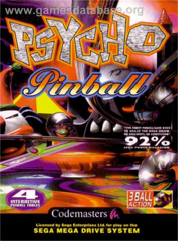 Cover Psycho Pinball for Genesis - Mega Drive